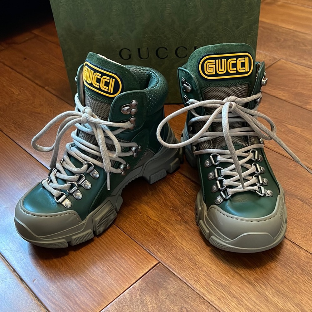 Gucci | Flashtrek Green & Tan (4.5)